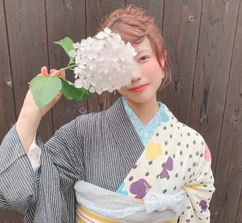 レンタル着物岡本の髪形画像1